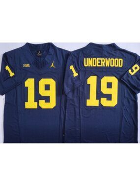 Bryce Underwood Navy Stitched Vapor Jersey